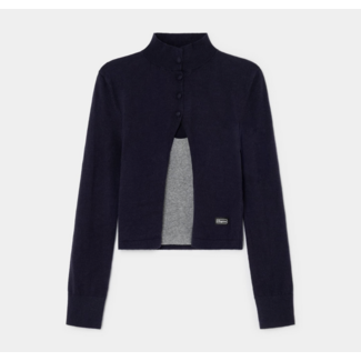 Laagam Halsey Cardigan Navy