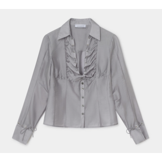 Laagam Arwen Rushed Blouse Grey