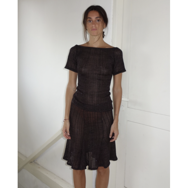 Mais X Frida Rita Skirt Brown