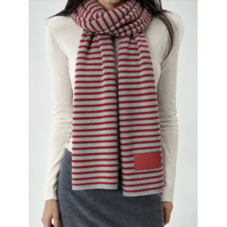 Susmie's PRE ORDER Ember Scarf Grey / Red