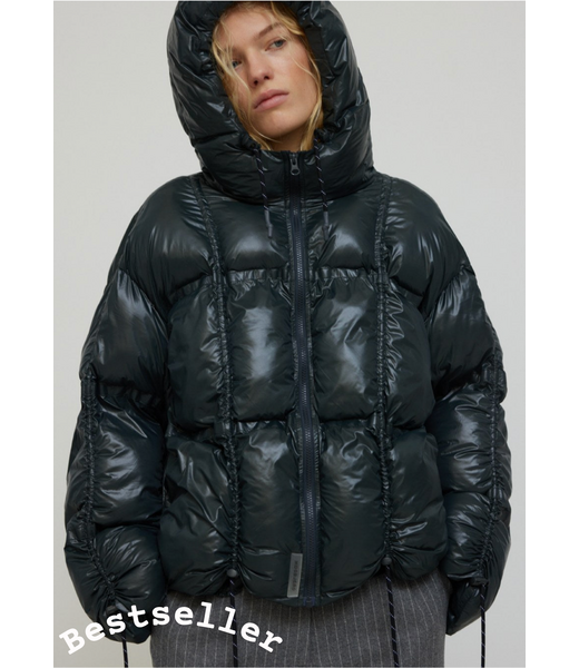 Hosbjerg Paris Puffer Dark Grey / Dark Green