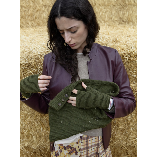Macabla Mittens Dark Green