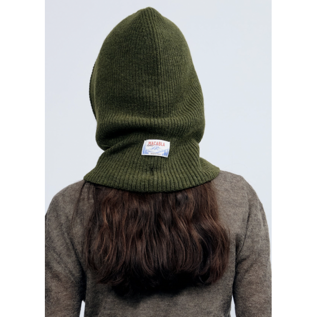 Macabla Balaclava Button Dark Green