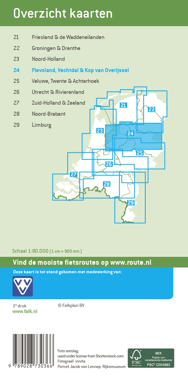 Falk Compact Fietskaart 24. Flevoland, Vechtdal & Kop van Overijssel, picture 268268780