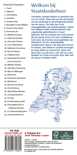 Staatsbosbeheer Wandelkaart 01. Texel, picture 270255058