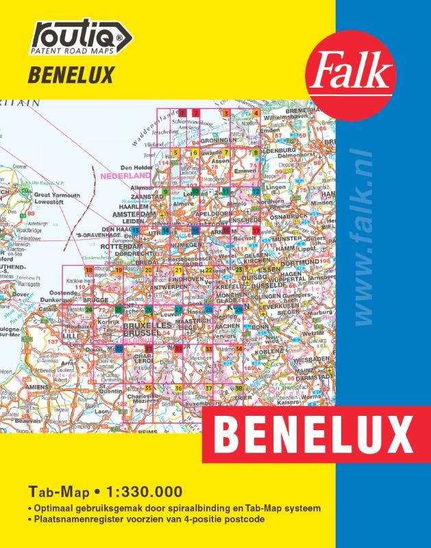 Falk Routiq autokaart Benelux Tab Map, picture 274129552