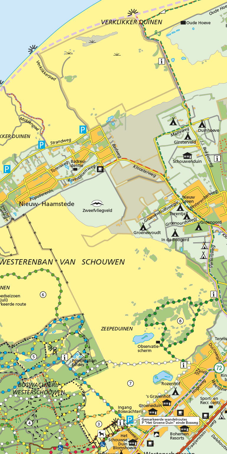 Staatsbosbeheer Wandelkaart 28 Schouwen-Duiveland - route.nl Webshop
