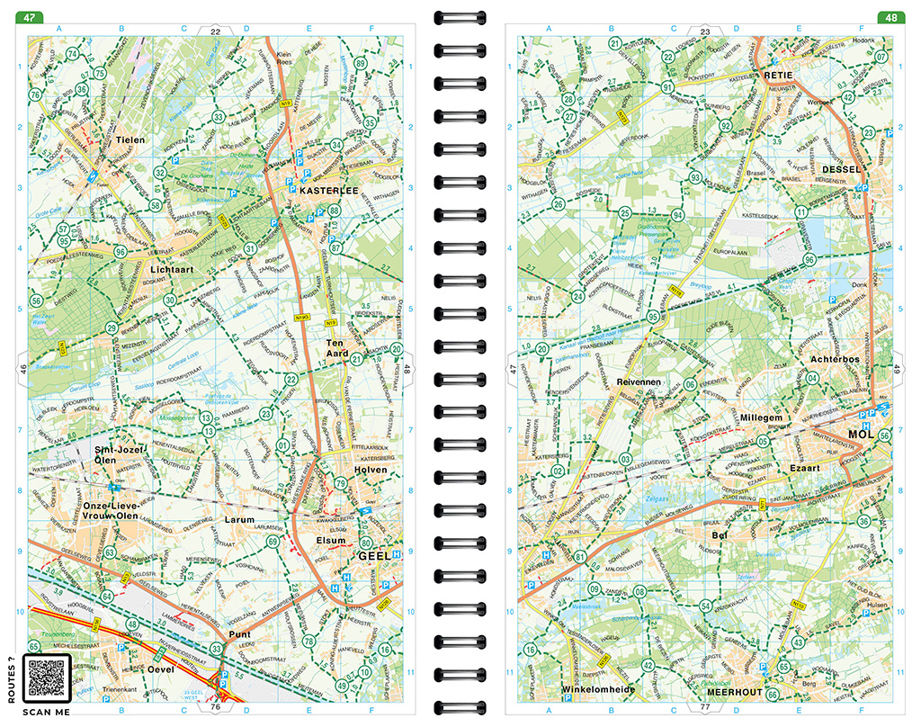 Routiq Routiq Fietsatlas België - Atlas des véloroutes des Belgique, picture 443235588