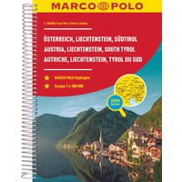 Marco Polo Oostenrijk - Liechtenstein - Zuid-Tirol Wegenatlas