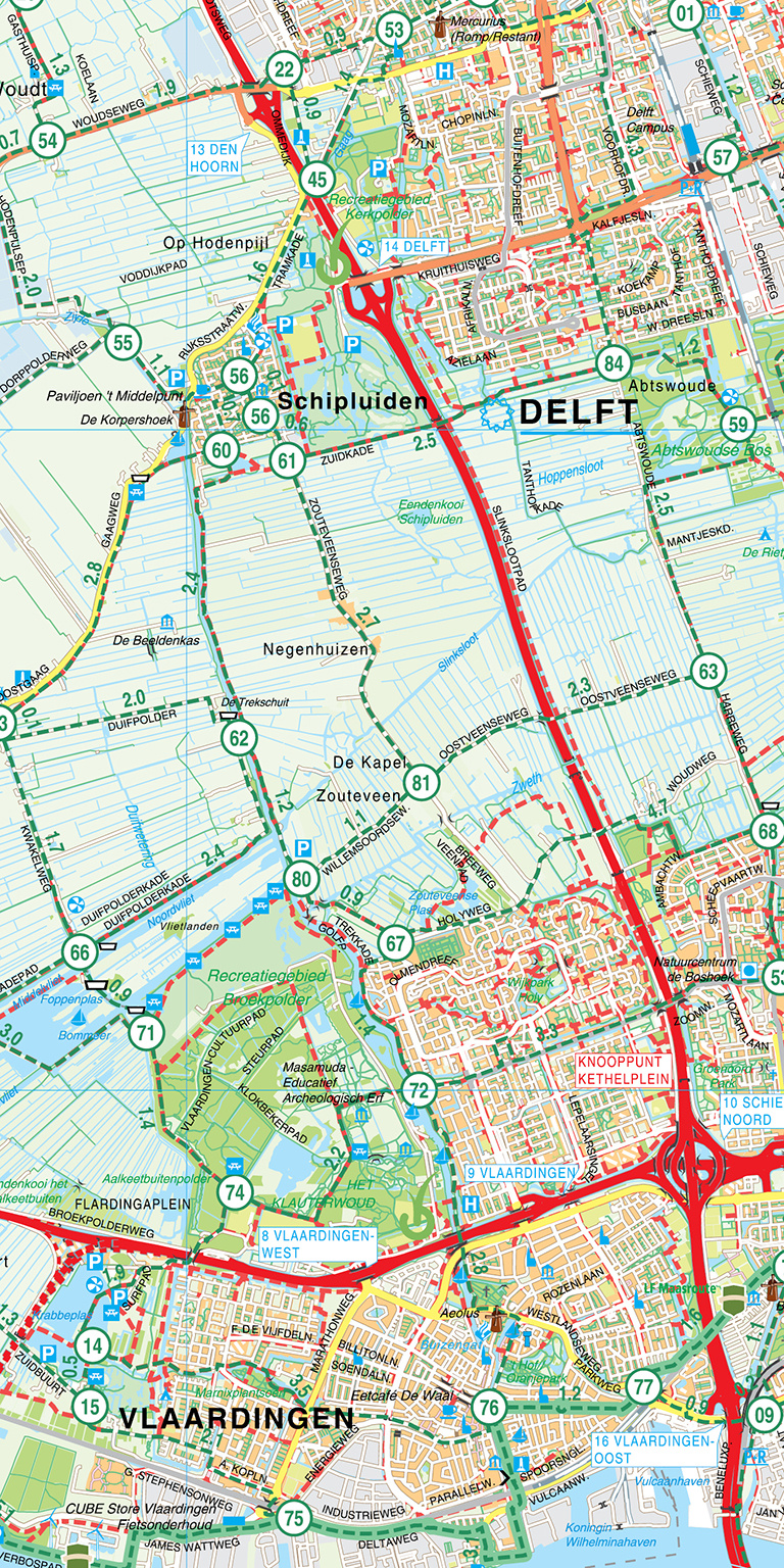 VVV Fietskaart 14. Zuid-Holland-Noord, picture 466903456
