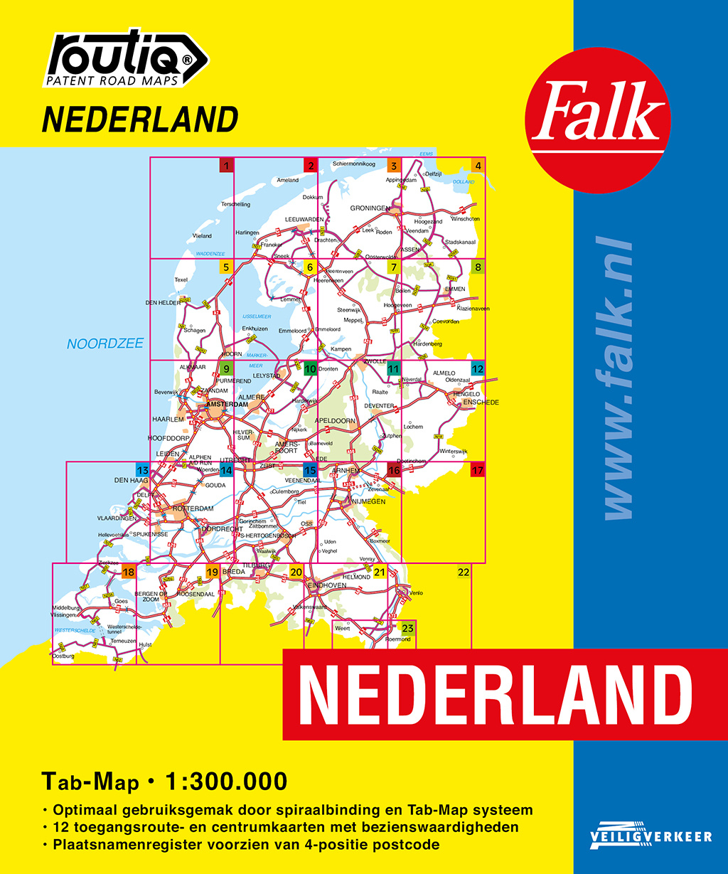 Falk Routiq autokaart Nederland Tab Map, picture 468665677