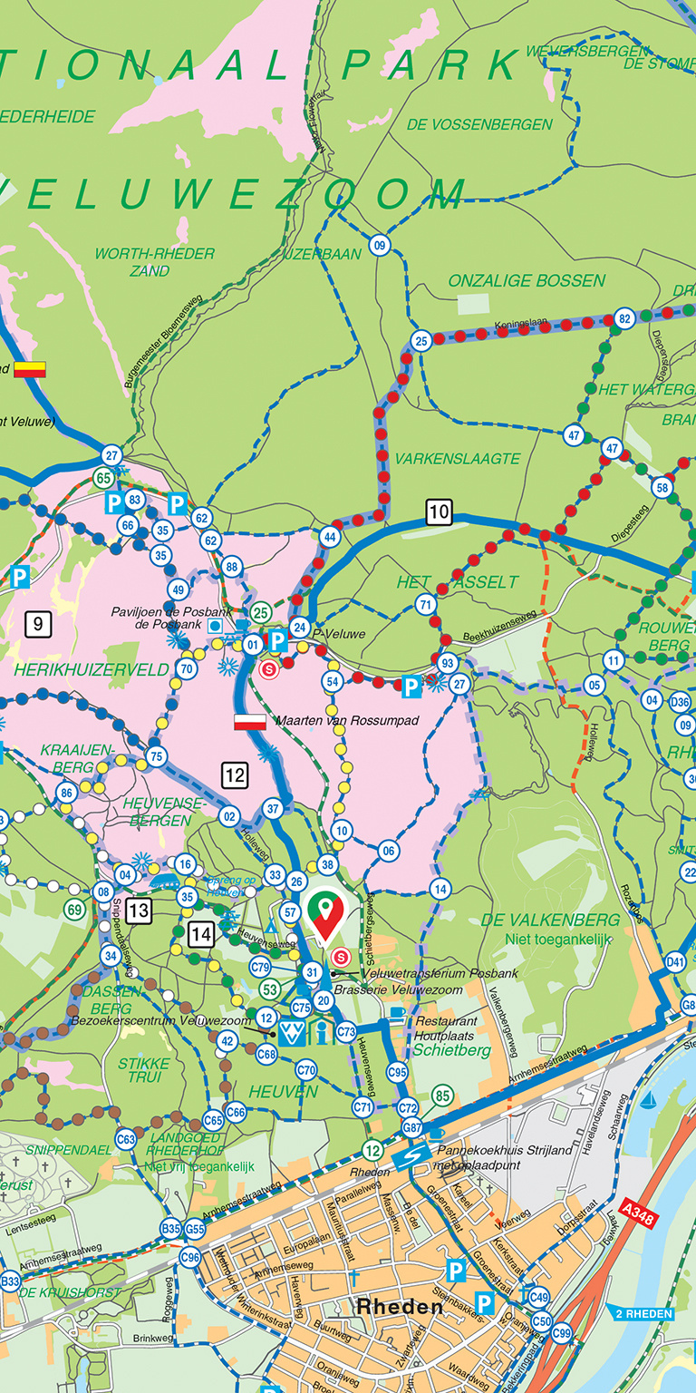 Falk Toeristische Regiokaart M3  Veluwe Zuid incl. Veluwezoom, picture 480147326
