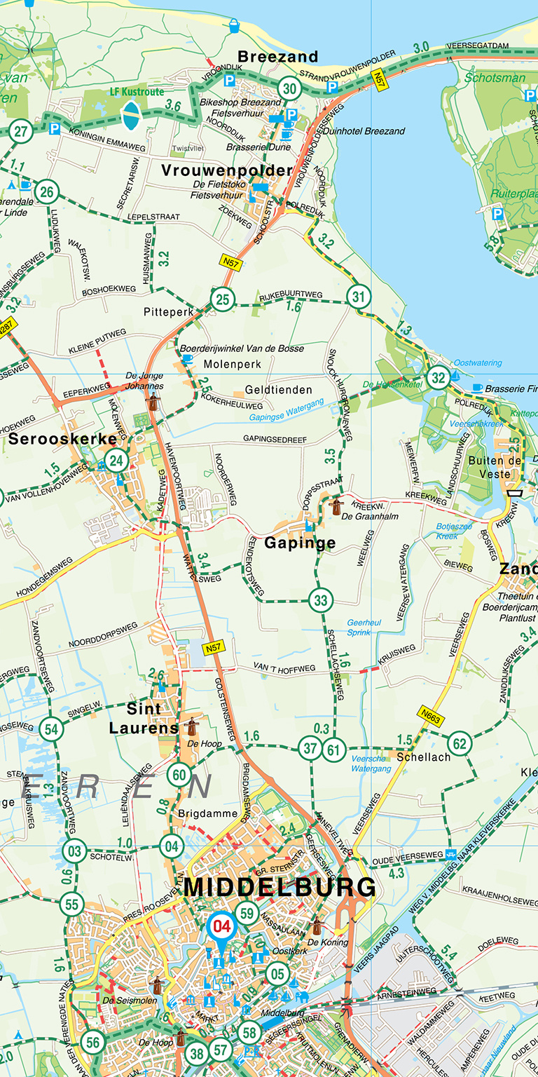 Falk Fietskaart 16. Zeeuwse Eilanden, picture 497120647
