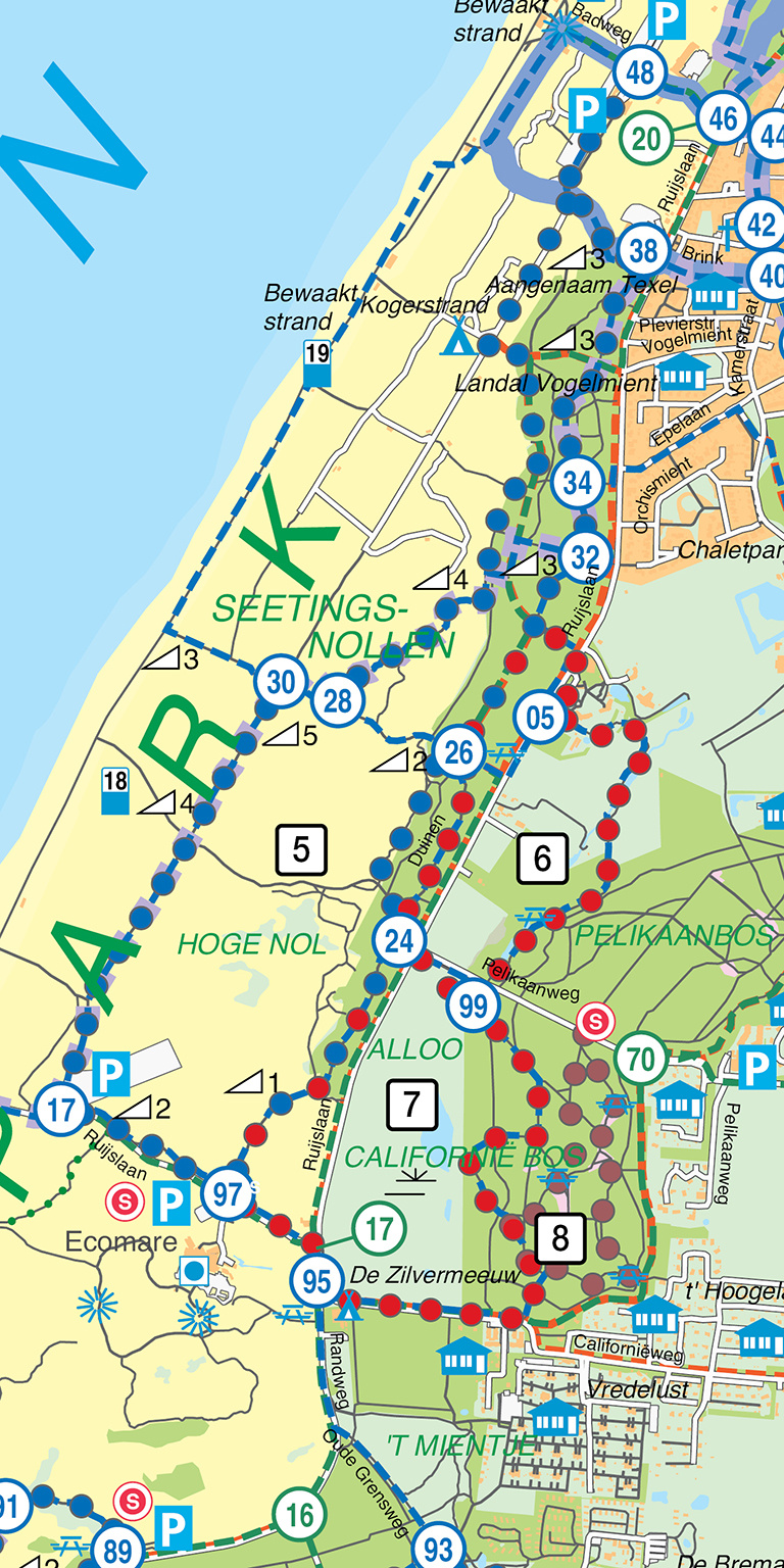 Falk Toeristische regiokaart N1 Nationaal Park Texel, picture 497897144