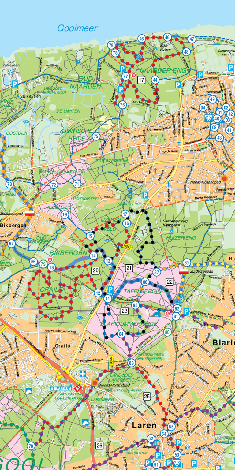 Falk Toeristische Regiokaart M5 Gooi en Vechtstreek incl. de Vuursche, picture 503586500