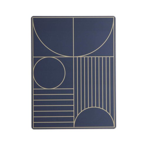 ferm LIVING Outline Dinner Mat - Dark Blue ferm LIVING Outline Dinner Mat - Dark Blue