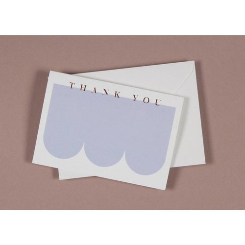 Ola Foil Blocked Cards: Thank You Blue/RoseGold Ola Foil Blocked Cards: Thank You Blue/RoseGold