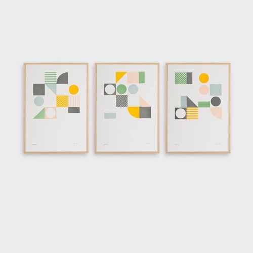 Tom Pigeon Playground Set of 3 A3 Prints Tom Pigeon Playground Set of 3 A3 Prints