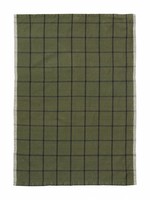 ferm LIVING Hale Yarn Dyed Linen Tea Towels - Green/Black