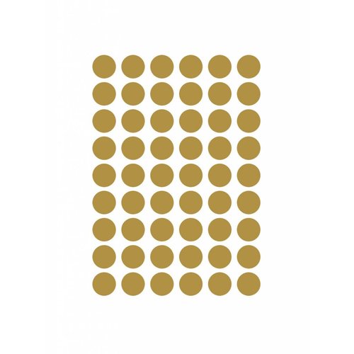 ferm LIVING Mini Dots Wallsticker - Brass ferm LIVING Mini Dots Wallsticker - Brass