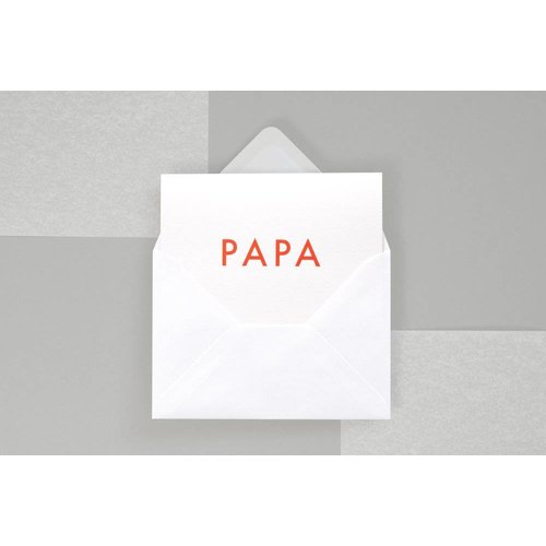 Ola Foil Blocked Fluorescent Cards: Papa Ola Foil Blocked Fluorescent Cards: Papa