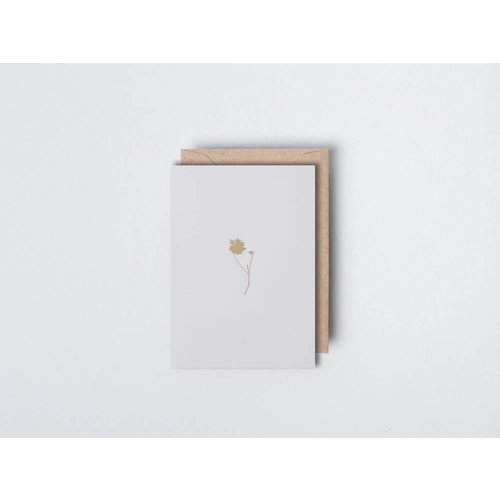 Ola Foil Blocked Card - Small Botanical Collection - Coreopsis Ola Foil Blocked Card - Small Botanical Collection - Coreopsis