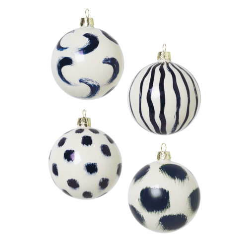 ferm LIVING Christmas Glass Ornaments - Blue ferm LIVING Christmas Glass Ornaments - Blue