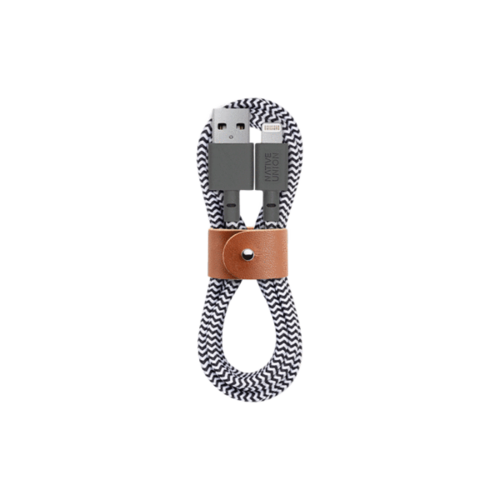 Native Union Belt Cable 1.2m - Lightning - USB - Zebra Native Union Belt Cable 1.2m - Lightning - USB - Zebra