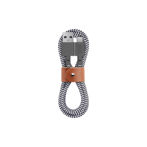 Native Union Belt Cable 1.2m - USB - USB-C - Zebra Native Union Belt Cable 1.2m - USB - USB-C - Zebra