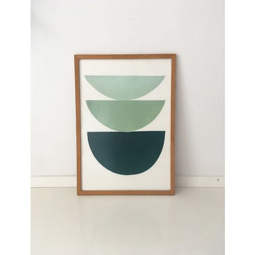Bcntku Art Studio Oy Green gradient. Study of shape and colour Print Bcntku Art Studio Oy Green gradient. Study of shape and colour Print