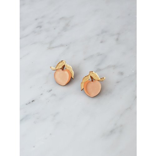 Wolf & Moon Mini Peach Studs Wolf & Moon Mini Peach Studs