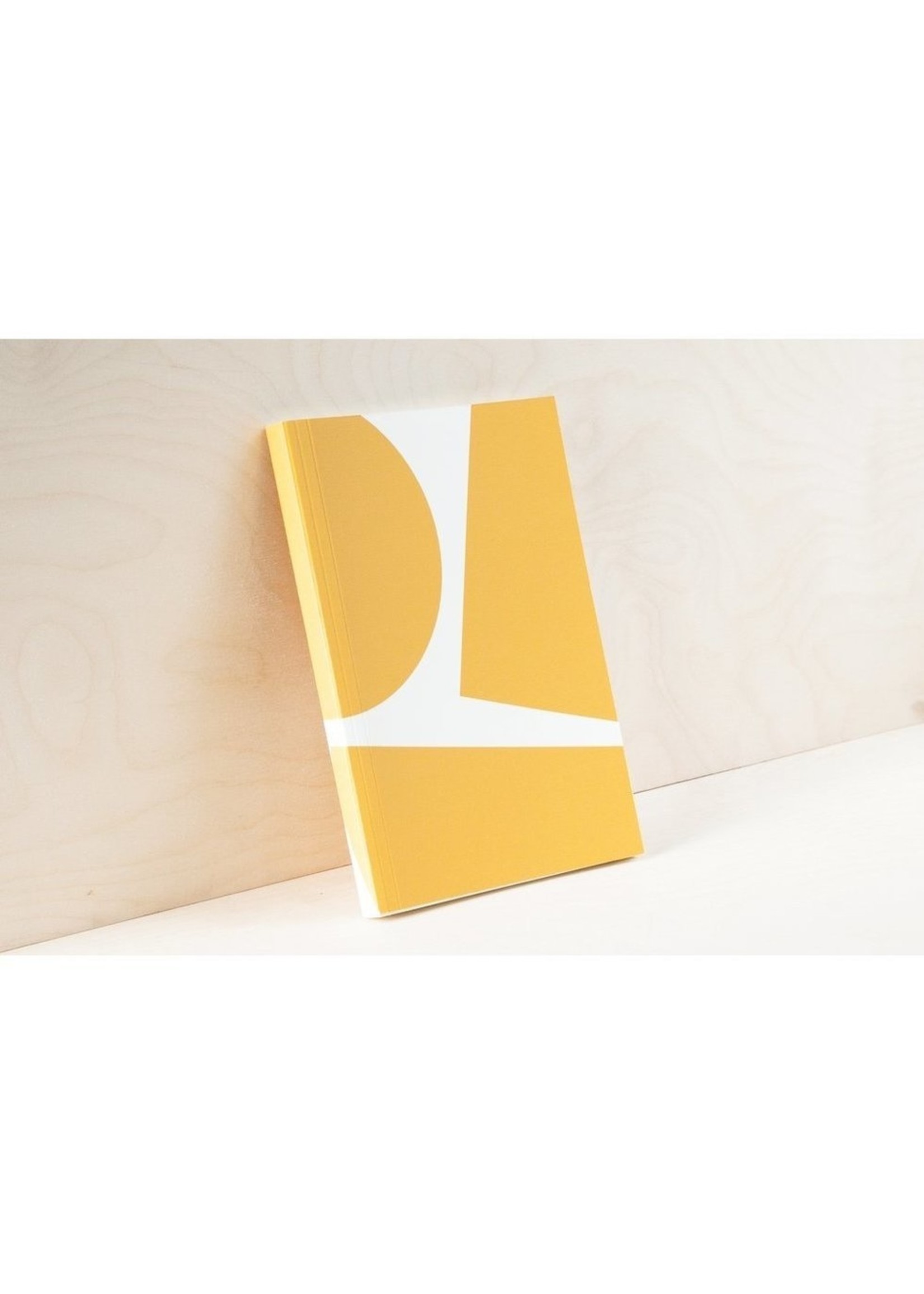 Ola Ola, Limited Edition Medium Layflat Weekly Planner, Blocks Print in Mustard - Calendar Insert: 2021/2022