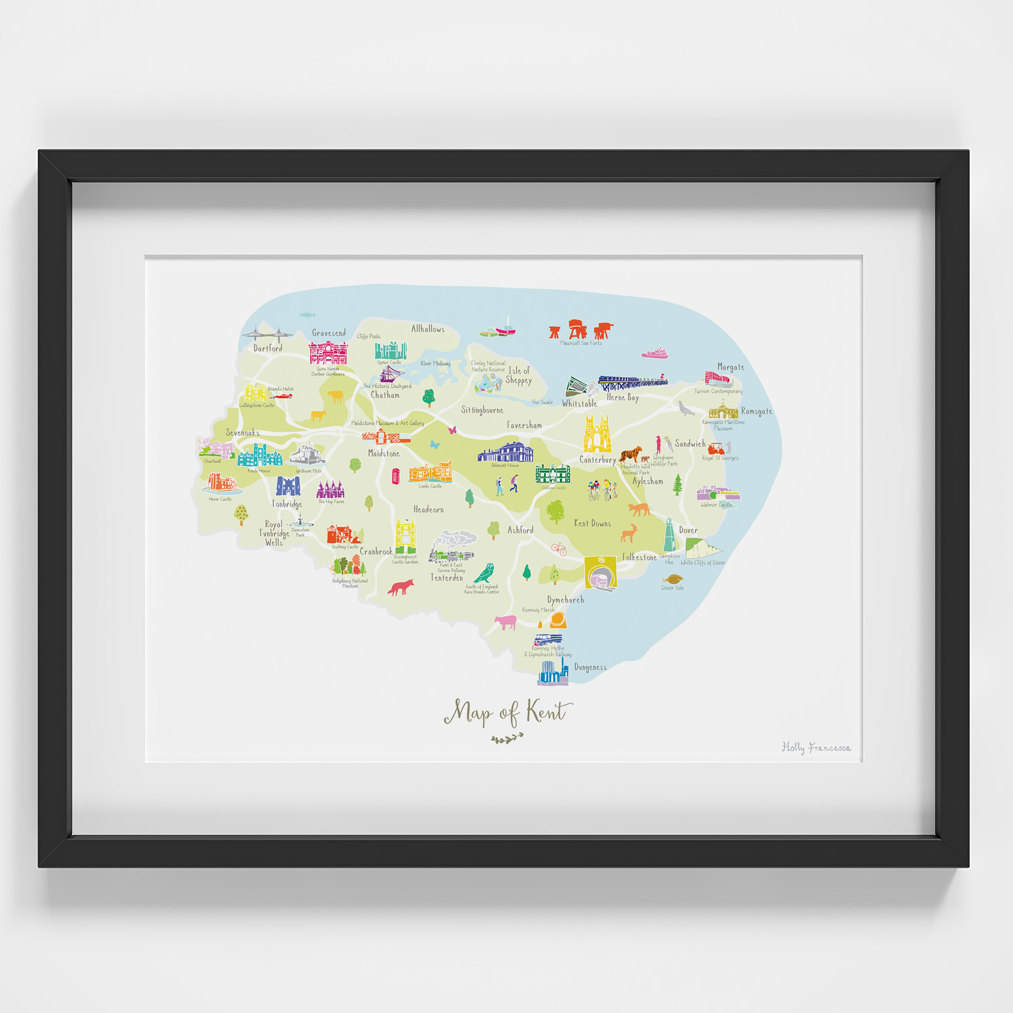 Holly Francesca Map of Kent A4 - Truce Holly Francesca Map of Kent A4 - Truce