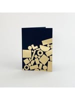 Tom Pigeon Stack Card - Brass/Navy