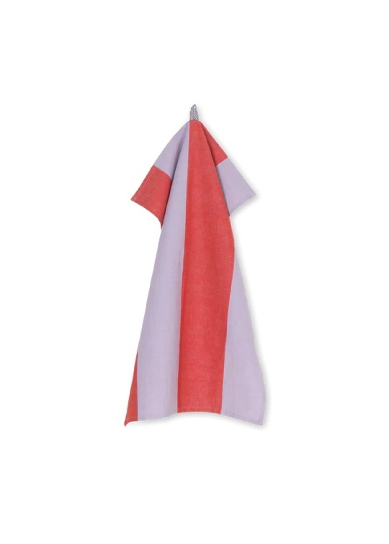 ferm LIVING ferm LIVING Hale Yarn Dyed Linen Tea Towels - Red/Lilac