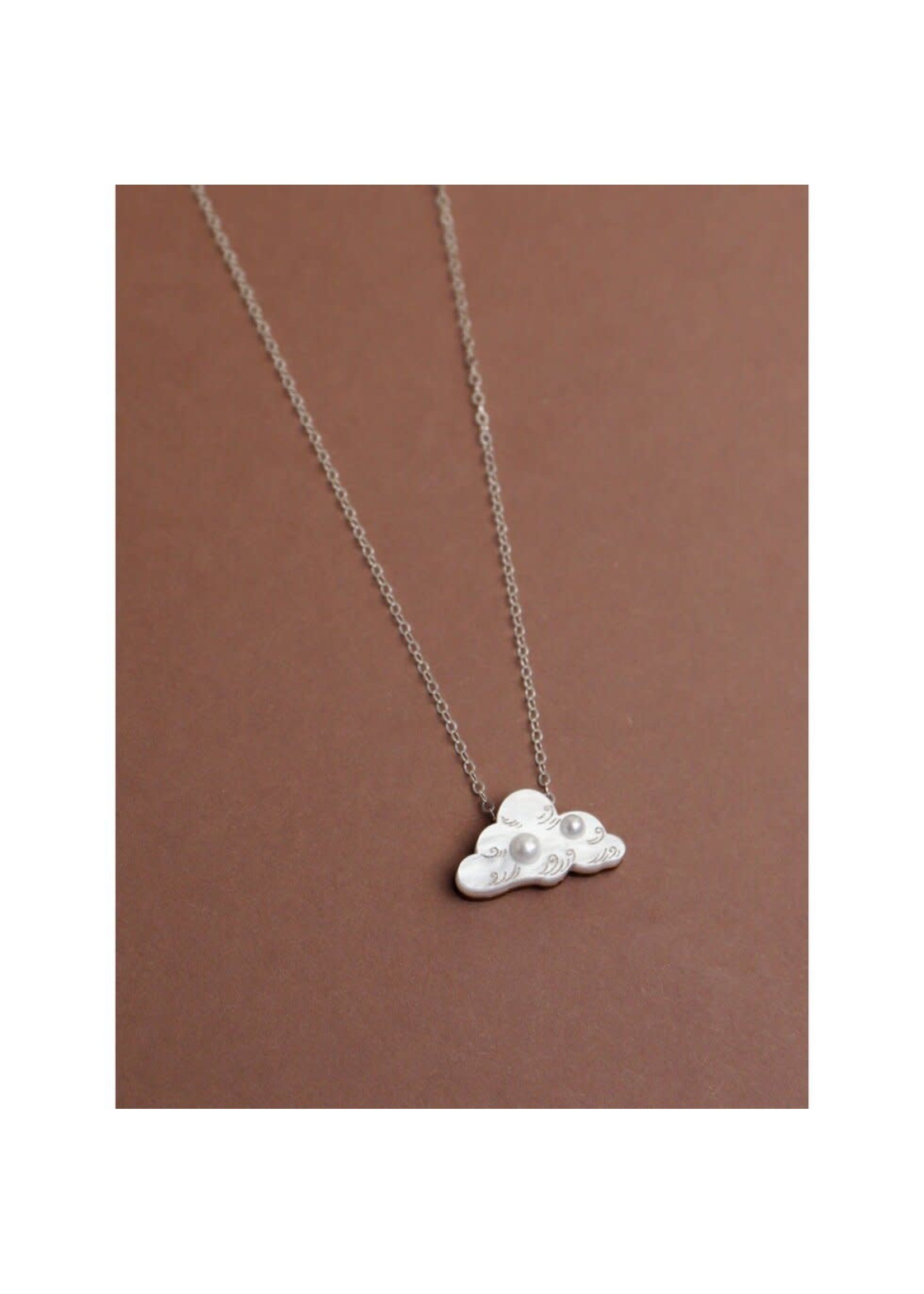 Wolf & Moon Wolf & Moon Cloud Necklace - Silver