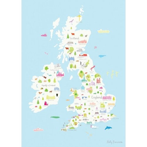 Holly Francesca Map of the UK A3 Holly Francesca Map of the UK A3