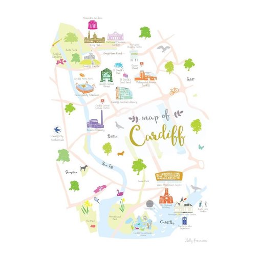 Holly Francesca Map of Cardiff A3 Holly Francesca Map of Cardiff A3