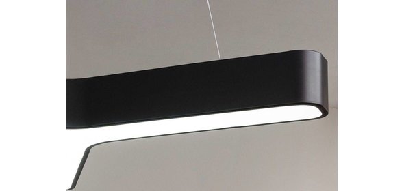 Line Led Hanglamp Zwart Sky Style Line Led Hanglamp Zwart