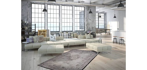 Cocoon Vloerkleed 120x170 Zilver 995 Kayoom Cocoon Vloerkleed 120x170 Zilver 995