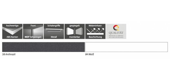 Milan Boekenkast Wit Germania Milan Boekenkast Wit