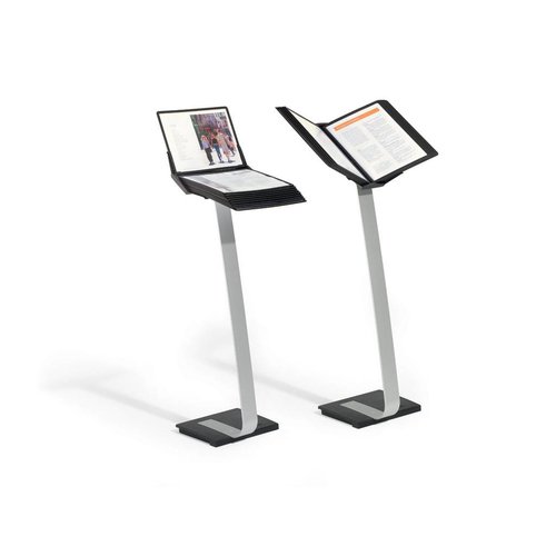 Vloerstandaard van Aluminium incl. A4 zichtpanelen  Vloerstandaard van Aluminium incl. A4 zichtpanelen