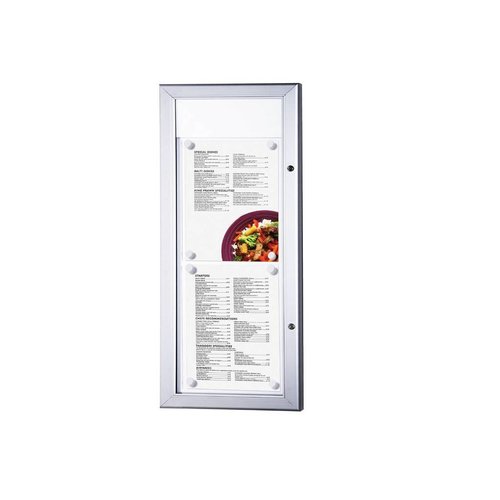 Menuvitrine 2xA4T LED verlicht binnen/buiten  Menuvitrine 2xA4T LED verlicht binnen/buiten