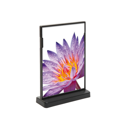 Menustandaard A5 zwart T-standaard portret balie  Menustandaard A5 zwart T-standaard portret balie