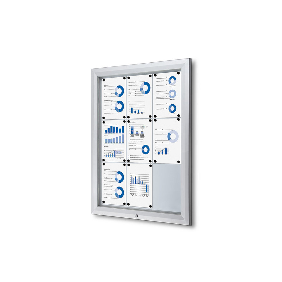 Binnen/buiten Vitrine Delta onverlicht in diversen formaten