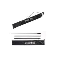 Beachflag OPEN roze complete set