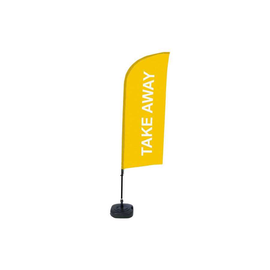 Horeca Vlag TAKE AWAY diverse kleuren complete SET