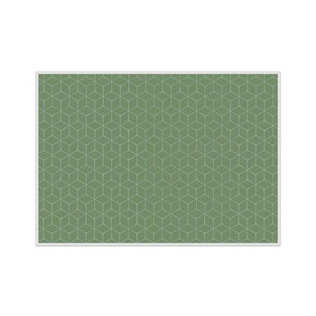 Placemat Hexagon Groen set 