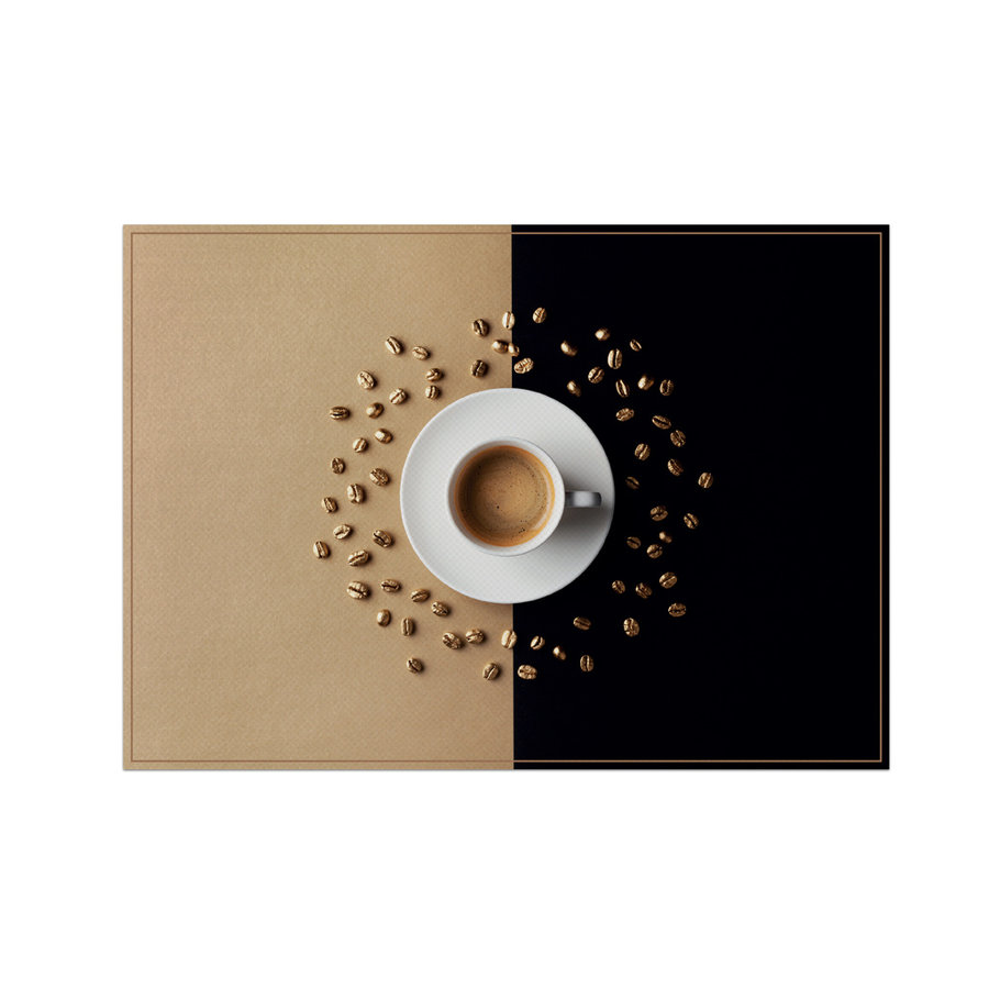 Placemat Koffiekop 45x32cm  set 6 stuks