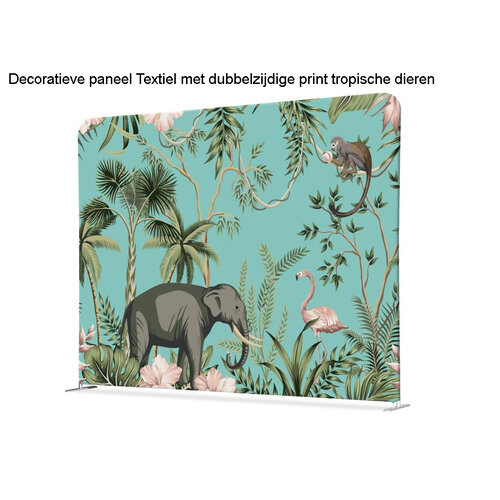 Decoratief Paneel Textiel Tropische Dieren  Decoratief Paneel Textiel Tropische Dieren